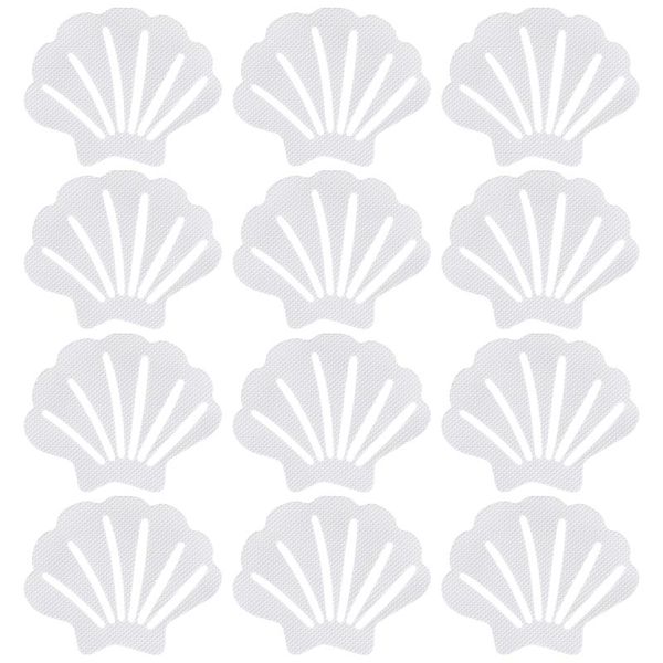 

bath mats athy 12pcs bathroom anti-slip stickers sea shell shape bathing safety floor decals nonslip