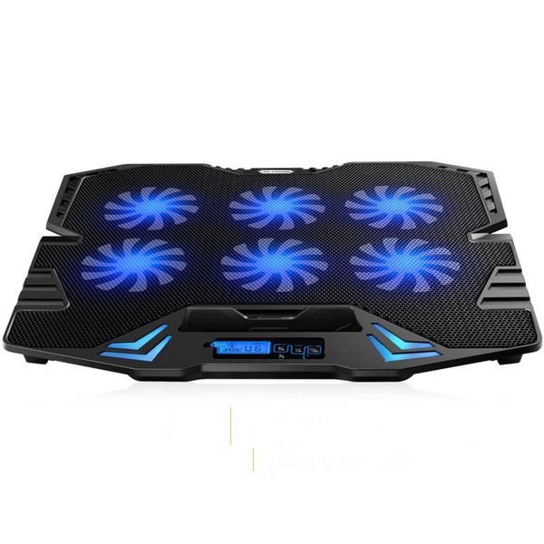 

lapcooling pads k8 6 fans 12-15.6 inch notebook computer radiator base plate bracket pad fan cooler