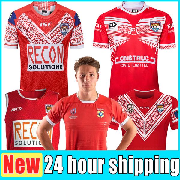 

tonga city jersey national team rugby home court away game 17 19 league shirt children's clothing polo vest t-shirt, Black;gray