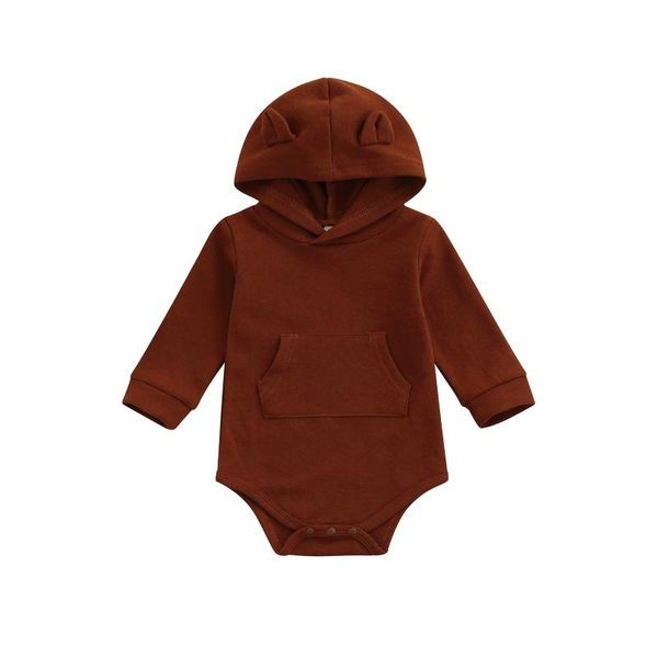 

jumpsuits autumn born infant baby boy girl romper cute ear hooded jumpsuit playsuit long sleeve clothes d84, Blue