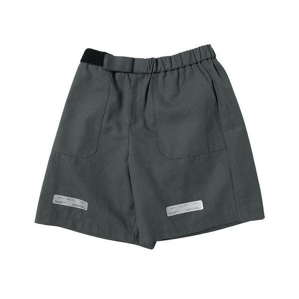 

20ss men's shorts 3m reflective logo print stretch waist shorts hiphop casual men's cotton beach summer, White;black