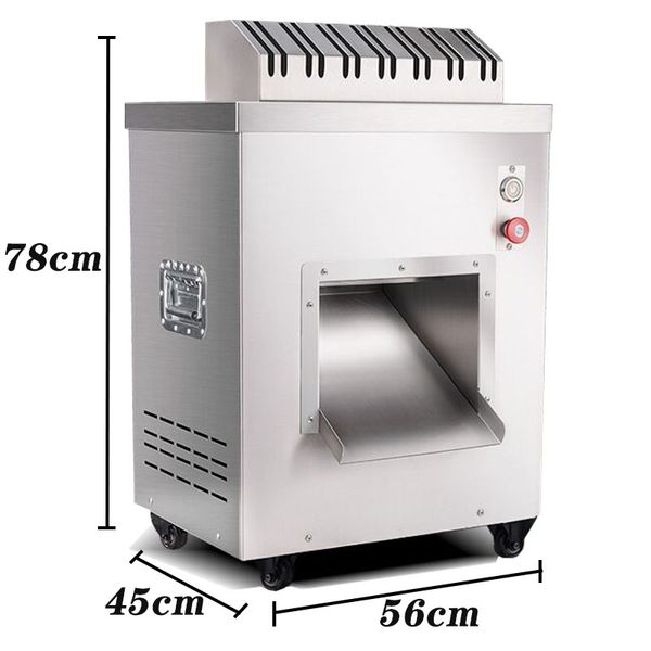 2021 neue frische fleisch schneidemaschine fleisch slicer für huhn brust 2.5 / 3,5 / 5/7/10/15/20mm 550kg / h