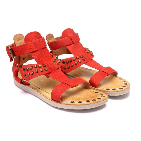 

genuine leather toe women's shoes flat bottom beach leisure time sandals woman manual shoes, Black