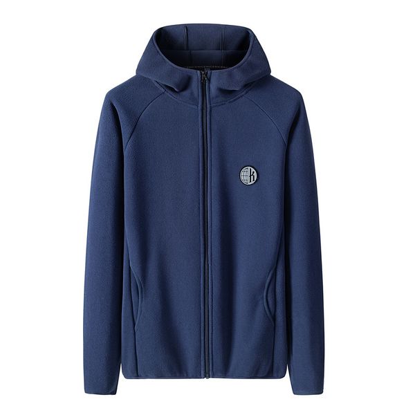 

autumn and winter men's baseball suit sweater et work coat hooded sweater, Black