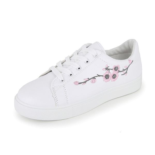

dress shoes women's summer sneakers, breathable fashion, vulcanized shoes, pu, platform, shoelaces, casual, embroidery white 53 o48i, Black