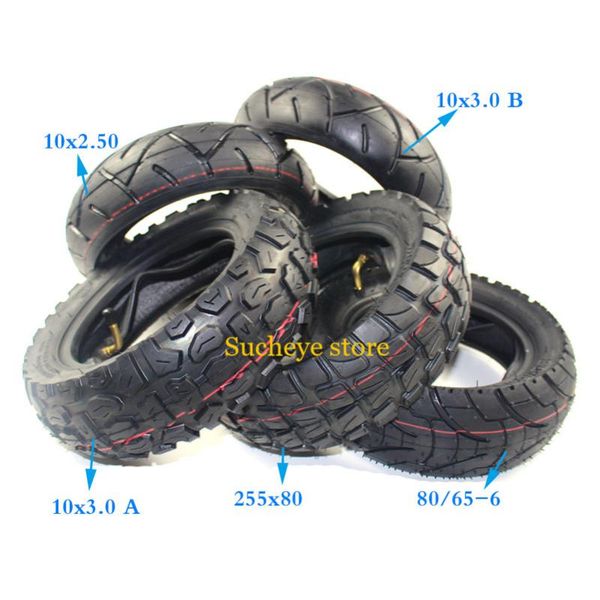 

motorcycle wheels & tires 10x3 '' tyre 80/65-6 city road 255x80 inner outer tire off-road for electric scooter speedual grace zero