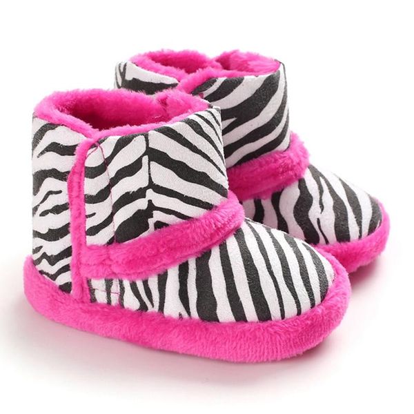 

first walkers baby shoes winter boots infant girls boys toddler born cute striped warm snow booties cotton boot
