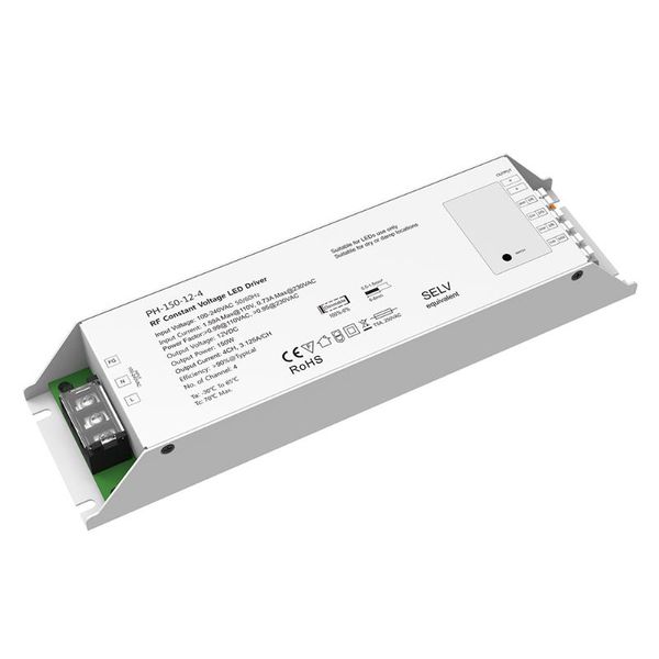 

150w led dimmer constant voltage power supply 2.4g receiver controller function for single dual color rgb rgbw led strip lights