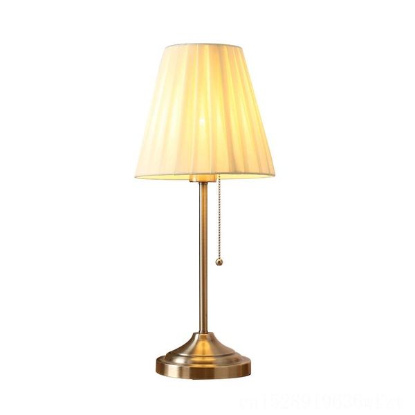 

table lamps modern electroplating cloth lampc bedroom bedside lamp desk learning lighting light decoration luminaria