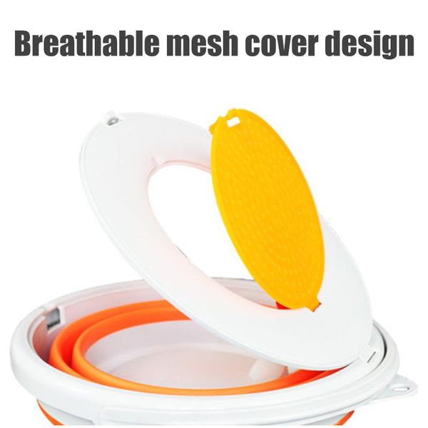 

fishing accessories collapsible plastic bucket pail portable outdoor travelling bait buckets with lid mc889