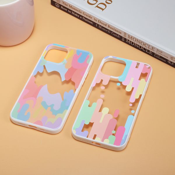 

colorful phone cases for iphone 13 12 11 pro max xs xr 7/8 plus dazzling tpu cover with opp bag