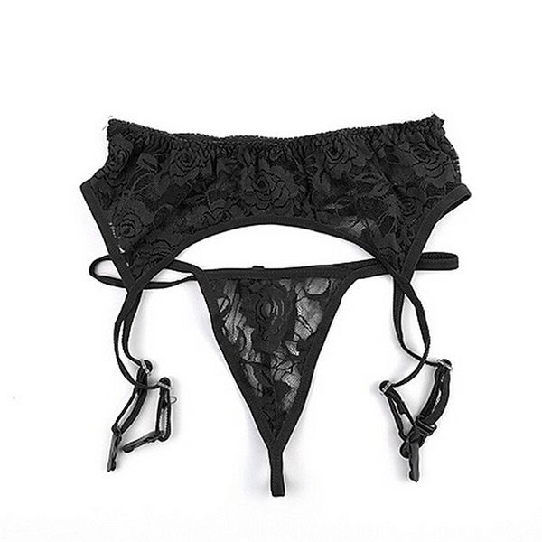

black white kous set kousen flowers jarretellebelt lace garter
