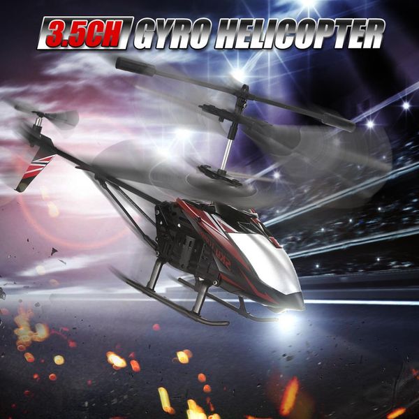 Helicóptero de Giroscópio 3.5CH RC com Light Gyro Helicóptero RC Drone RC Brinquedos para crianças presentes para crianças