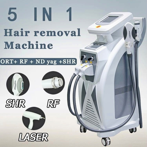 

2023 new 360 magneto-optical professional opt hr e-light ipl rf nd yag laser hair removal tattoo removal salon use multifunction machine, Black