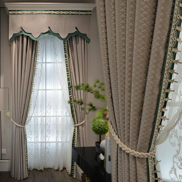 

curtain & drapes luxurious european atmosphere living room study villa high window screen customization blackout curtains