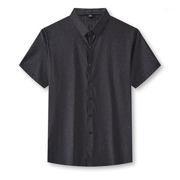 

casual short sleeve shirt for men in summer 2021 men's shirts, White;black