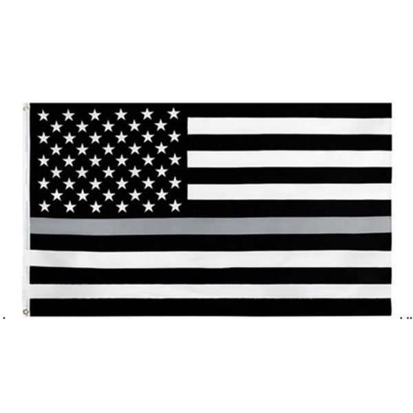 Novos 90 * 150cm Americana Bandeiras Azul Stripe Police Bandeira 8 Cores Estados Unidos Estrelas EUA da América Ewa6069