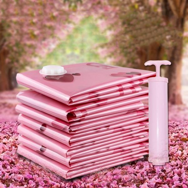 

storage bags 8pcs/set vacuum bag for clothes home foldable organizer seal compressed travel saving space