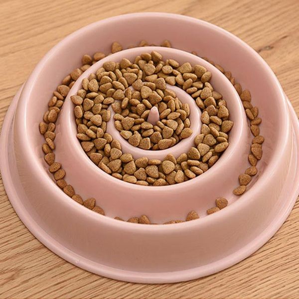 

dog bowls & feeders gwf-05 corrugated pet slow bowl anti-choke feeding feeder non-slip thickening eating for
