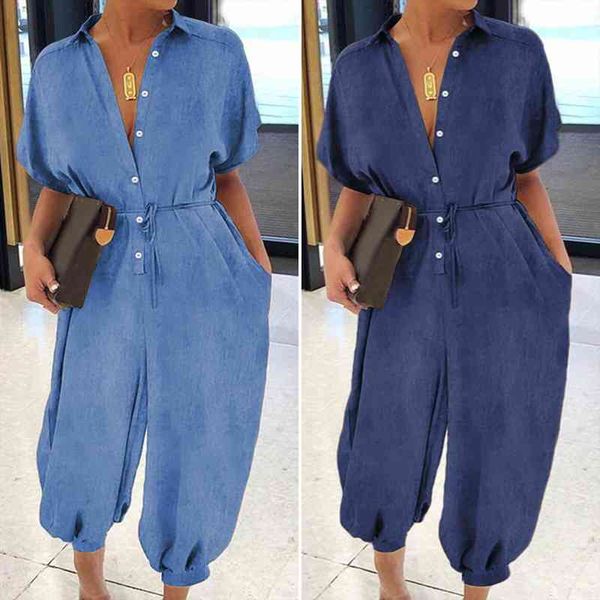

50 solid jumpsuit women plus size overalls casual bodysuit loose dungarees romper woman baggy plus size playsuit, Black;white