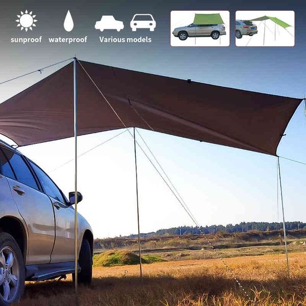

awning waterproof portable outdoor camping tent car shade sunshade garden beach umbrella travel roofrain canopy