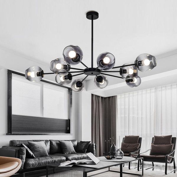 

chandeliers nordic art glass led chandelier, home decoration lighting lamps living room bedroom restaurant indoor decor suspension light