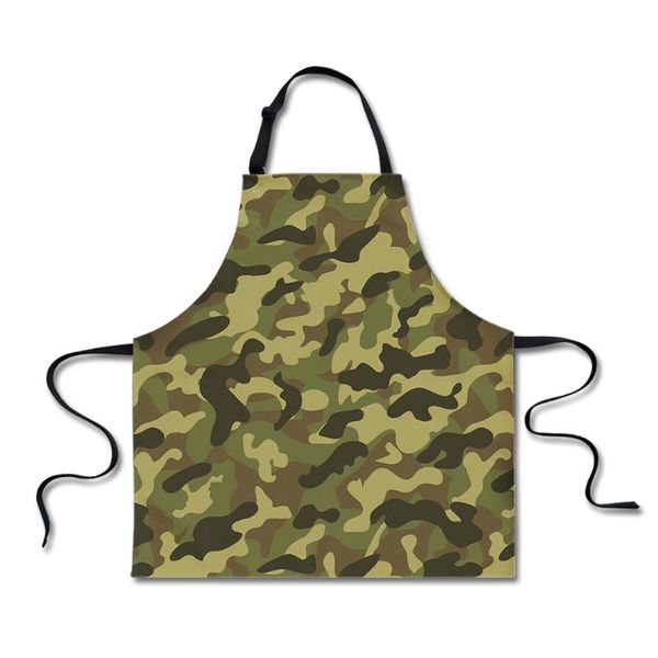 

aprons bbq male grilled sausages cooking women funny camo print kitchen woman men bar party apron wedding fartuch kuchenny