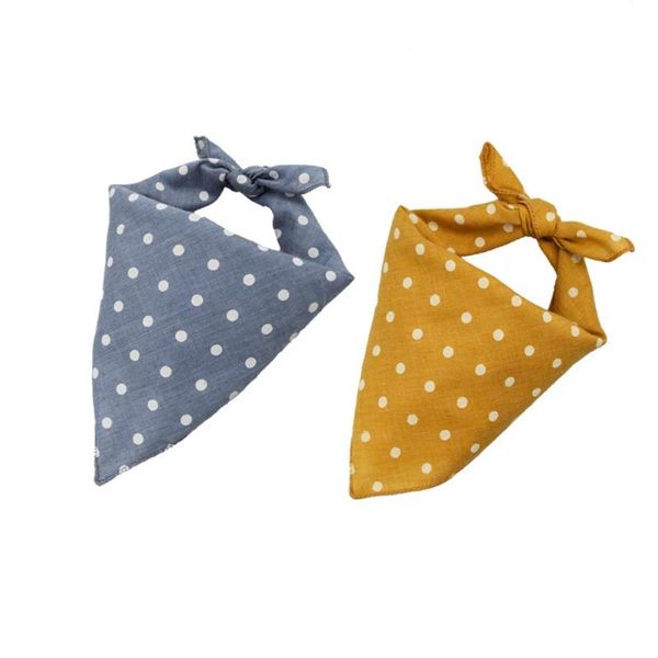 

pet holiday birthday 2 pcs dog bibs scarfs accessories cotton dot pattern pet kerchief neckerchief for small medium large dog