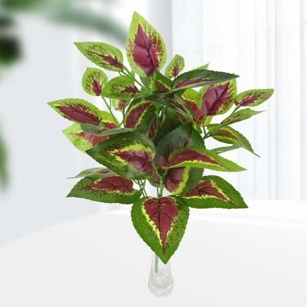 

7 branches wedding indoor living room artificial plants wall accessory garden basil leaves fake flower l foliage home decor