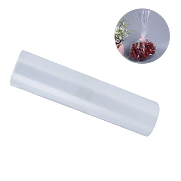 

100pcs clear bags transparent opp flat mouth cookie bags packing