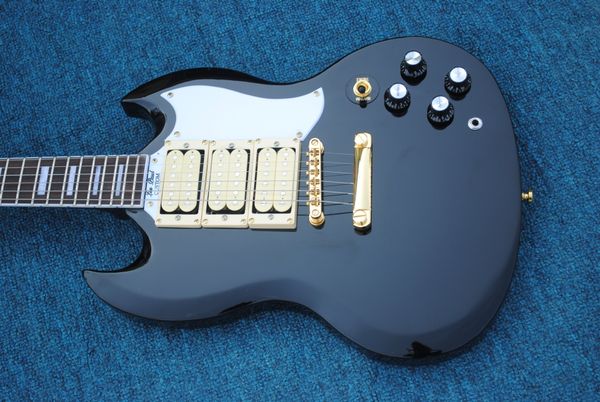 

china oem factory new brand yellow color sg electric guitar 2 orders