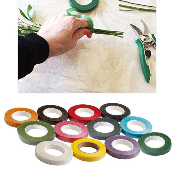 

floral stem wrap florist artificial flower metallic tape wire corsage craft art