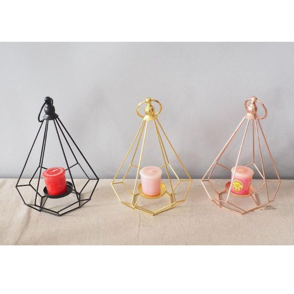 

candle holders vintange hanging candelabra geometry tea light holder with