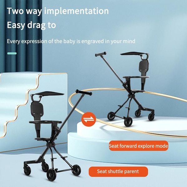 

strollers# luxury baby stroller 3 in 1 high landscape cart ventilation chair portable pushchair foldable cradel infant carrier