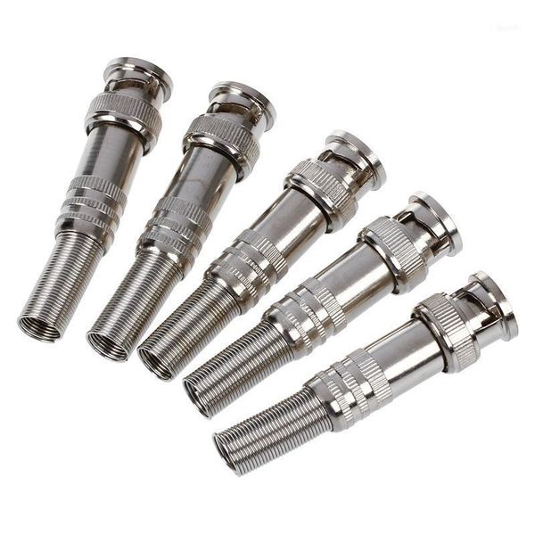 

5pcs solder less twist spring bnc connector jack for coaxial rg59 cctv camera11