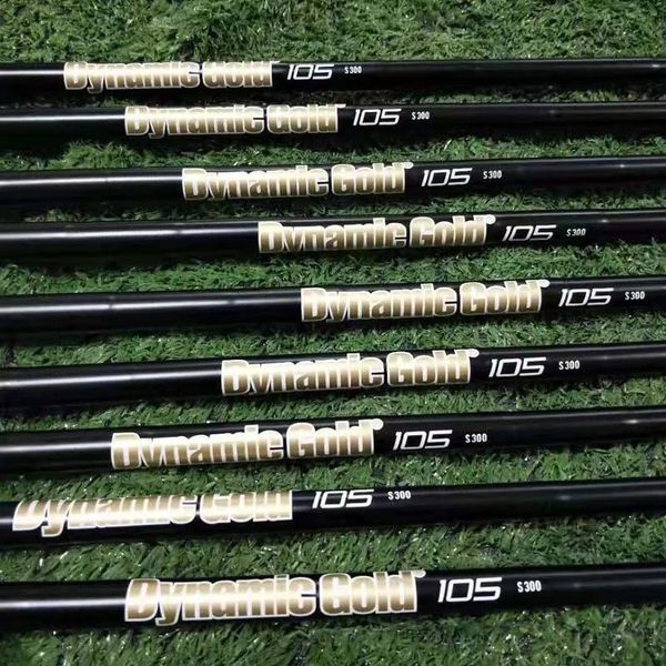 

club shafts dynamic gold 105 s300 or r300 black color golf irons steel shaft clubs 10pcs batch up order
