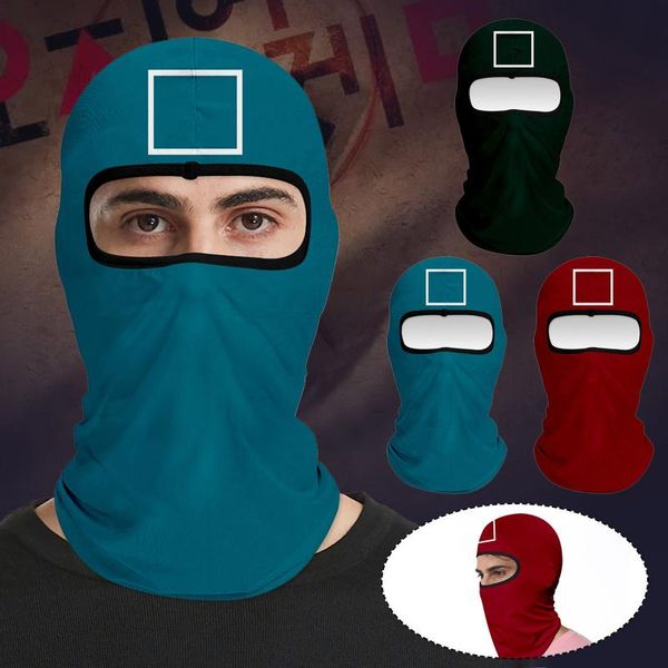 

beanies 2021 squid game mask cycling balaclava full cover face hat lycra ski neck summer sun ultra uv protection thin