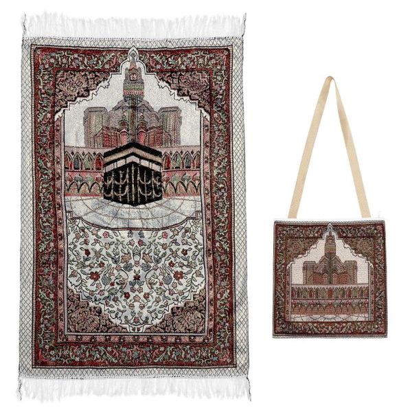 

carpets clispeed muslim prayer rug with carrying bag portable tassel carpet
