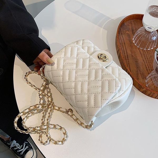 

shoulder bags niche design bag female 2021 fashion chain messenger square underarm width: 19cm