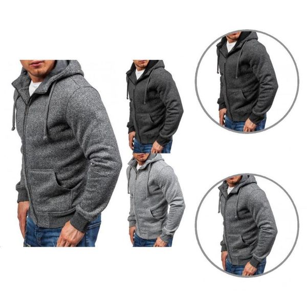 

men's sweaters comfy streetwear ribbed cuff warm hoodie for vacation men coat, White;black