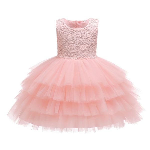 

premium 70% off selling baby princess dress one year old cake fluffy, White