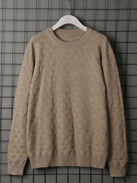 

men geo knit sweater g6e2#, White;black