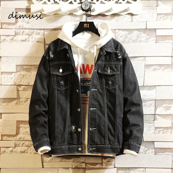 

spring autumn mens trendy fashion bomber coats thin ripped denim jacket male cowboy jeans jackets kg-332, Black;brown