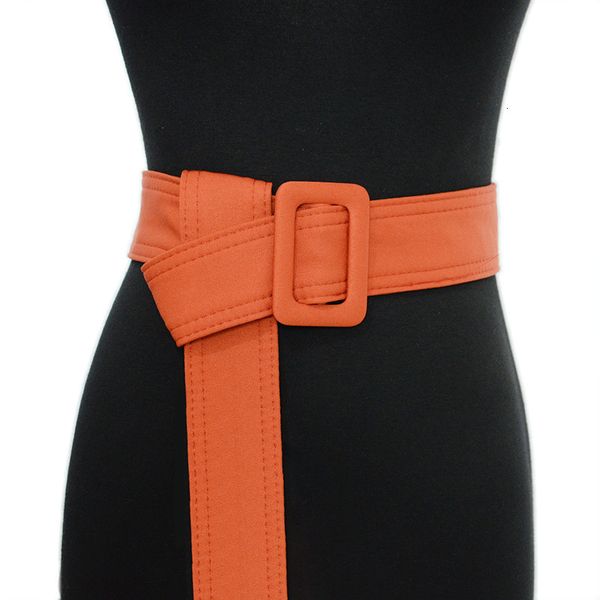 

new women's belt, women's casual solid color decoration, super long canvas wide waist cover with overcoat, Black;brown