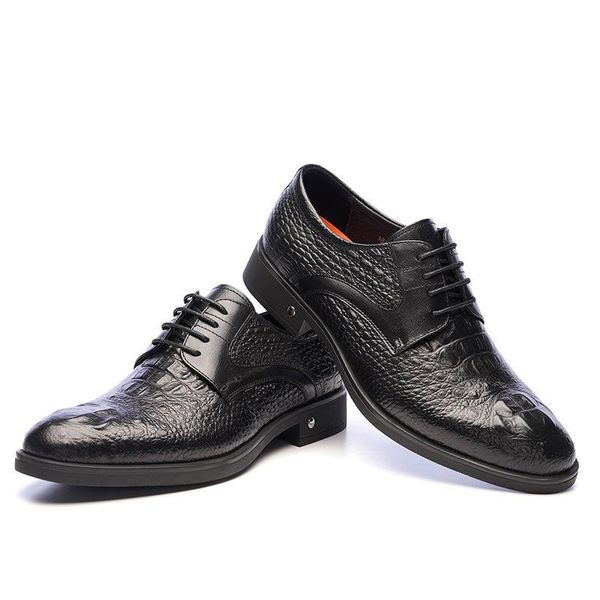 

dress shoes autumn/winter 2021 elite white collar leather formal cowhide business men's single wholesale spot, Black