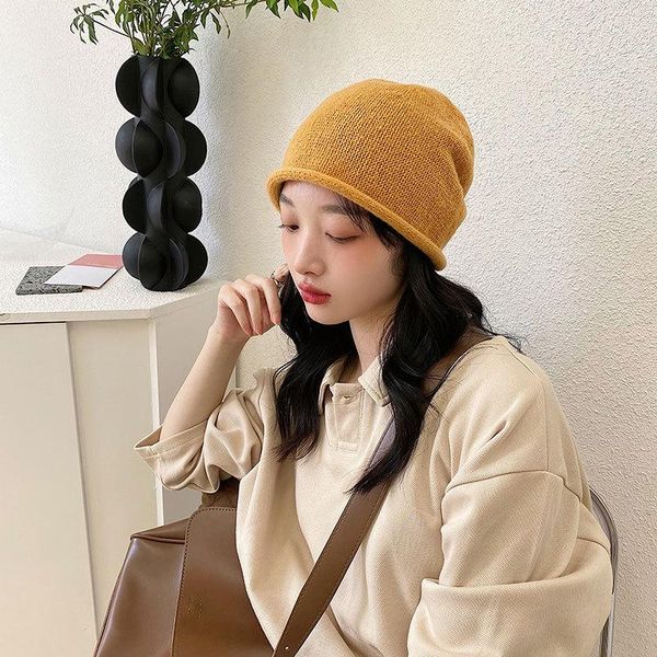 

beanie/skull caps autumn soft knitting hat for women winter arrival ladies beanie cap fashionable warm knitted hats, Blue;gray