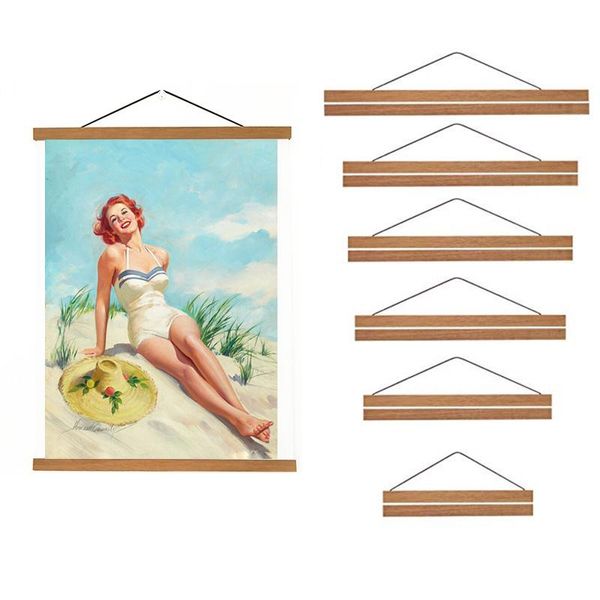

frames 21-70 cm painting frame magnetic wooden hanger wood po canvas poster art christmas