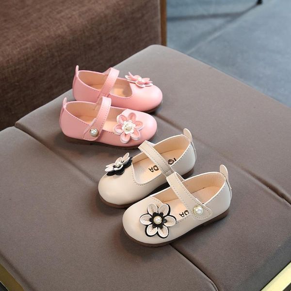 

athletic & outdoor born flowers girls toddler baby leather shoes for little pink party wedding dress 2021 dancing, Black