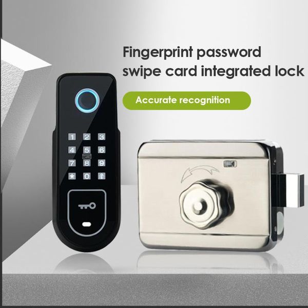 

fingerprint access control digital keypad door lock remote keyless easy hide install key