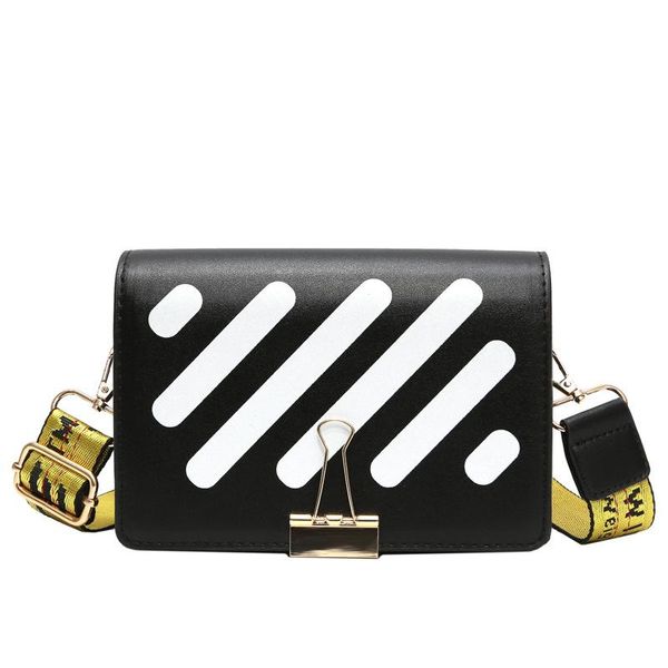 

evening bags 2021 women's handbag fashion pu leather stripe messenger bag women purse